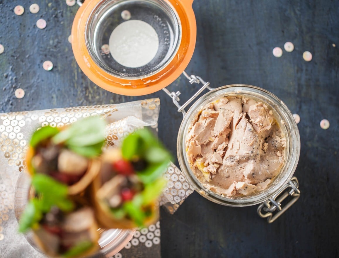 Cornets gourmands aux foie gras