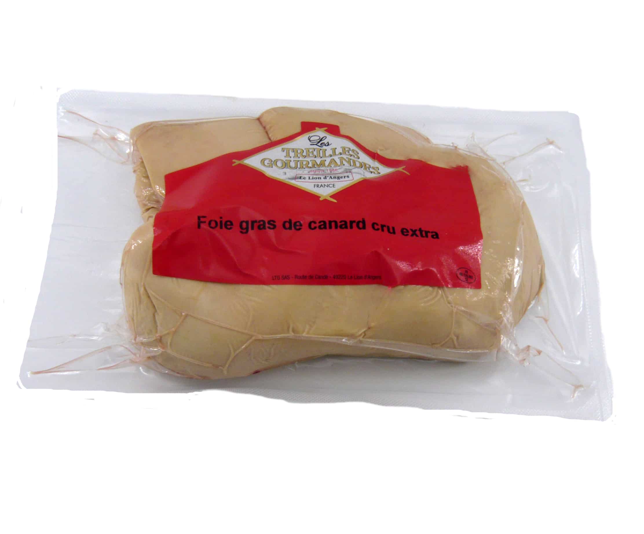 Foie gras de canard cru extra poids fixe 450g - Les Treilles