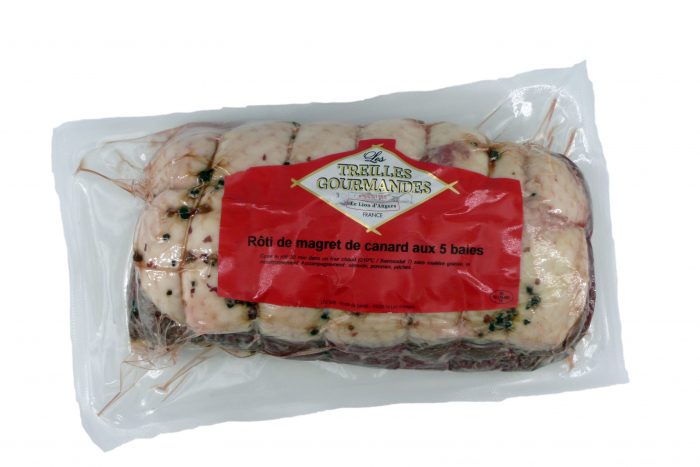 Rôti de magret de canard aux 5 baies, origine France, 800g poids fixe – Image 2