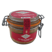 Foie gras de canard entier à la fleur de sel en bocal conserve
