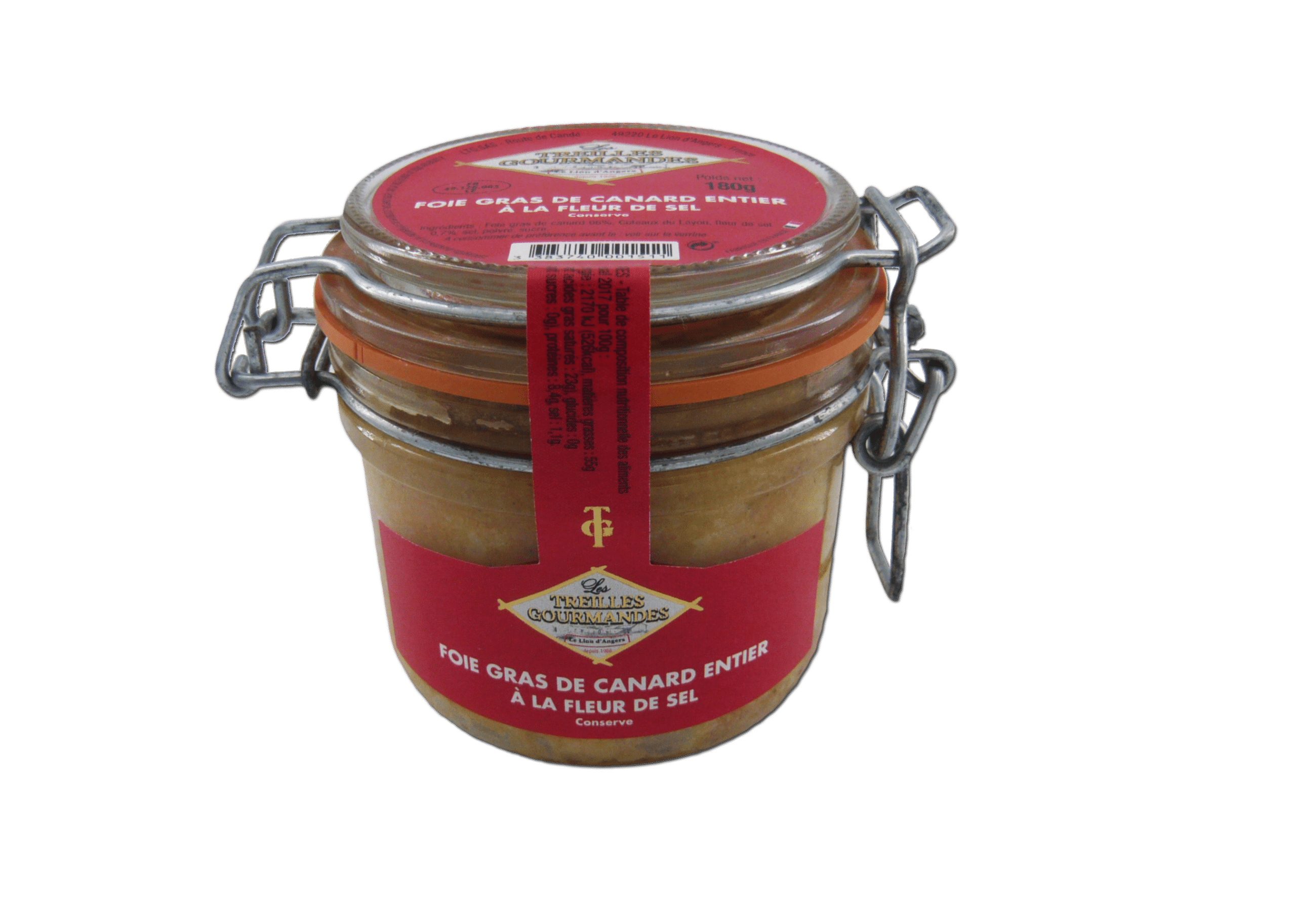 Foie gras de canard cru extra poids fixe 450g - Les Treilles Gourmandes