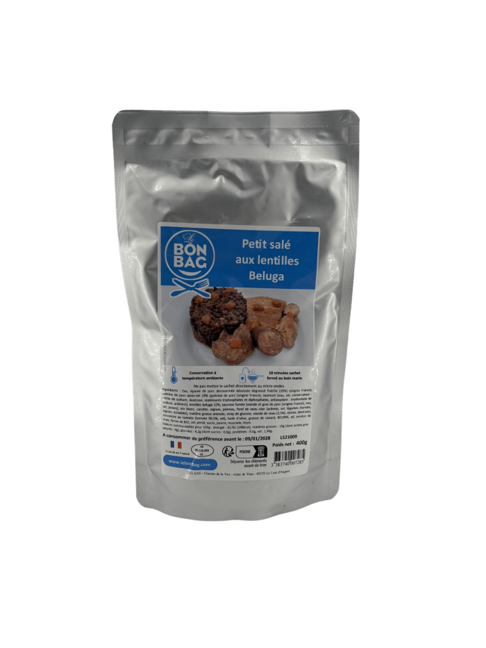 Petit salé aux lentilles beluga sachet 400g – Image 2