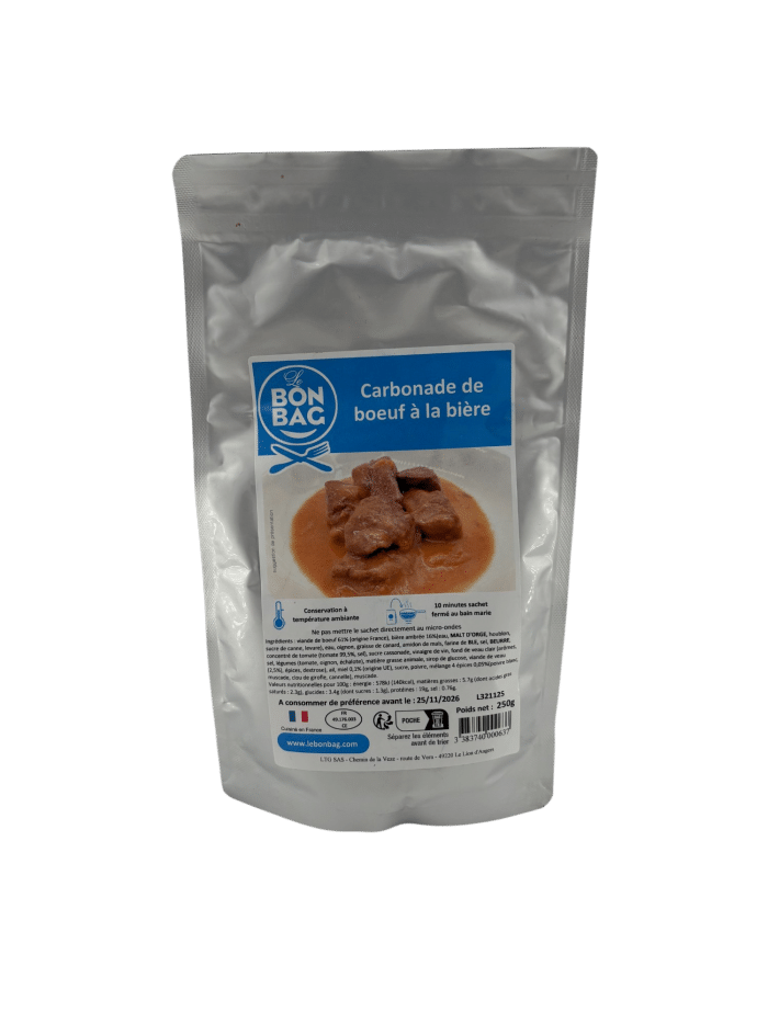 Carbonade de boeuf à la bière sachet 250g – Image 2