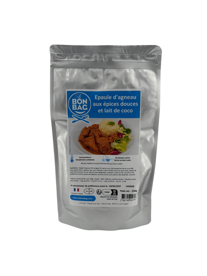 Epaule d'agneau aux épices douces et lait de coco 250g – Image 2