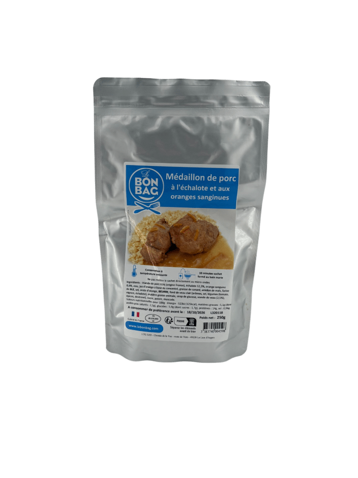 Médaillon de porc à l'échalote et aux oranges sanguines sachet 250g – Image 2