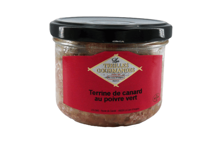 Terrine de canard au poivre vert