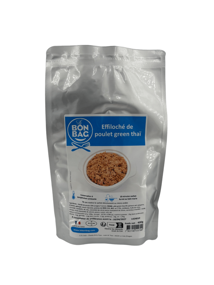 Effiloché de poulet green thai 400g – Image 2