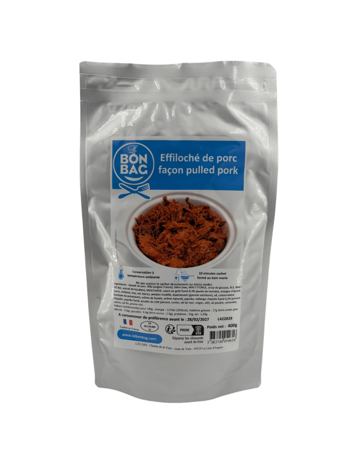 Effiloché de porc façon pulled pork 400g – Image 2