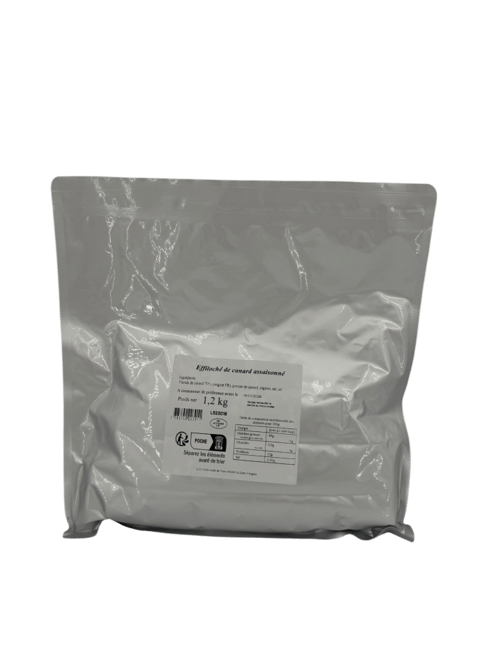Effiloché de canard assaisonné 1.2kg
