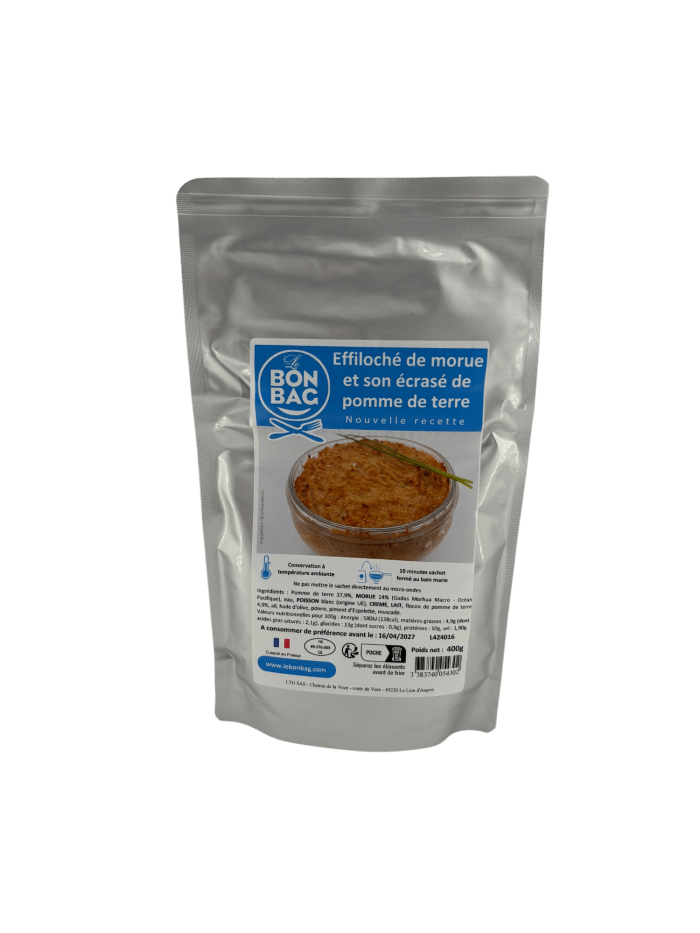 Effiloché de morue et son écrasé de pomme de terre 400g – Image 2
