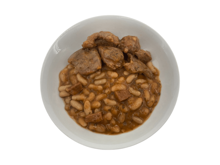Sauté d'agneau, mogettes et jambon fumé 400g