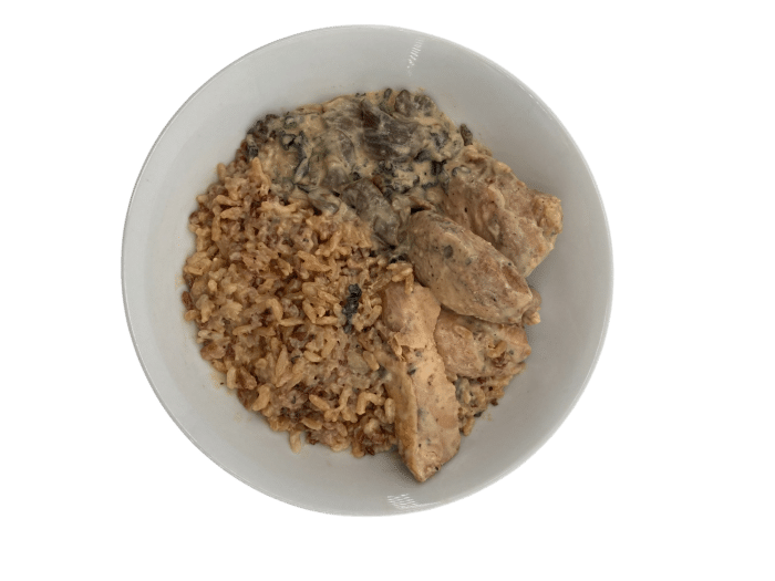 Volaille à l'Angevine et ses champignons aux 2 riz 400g