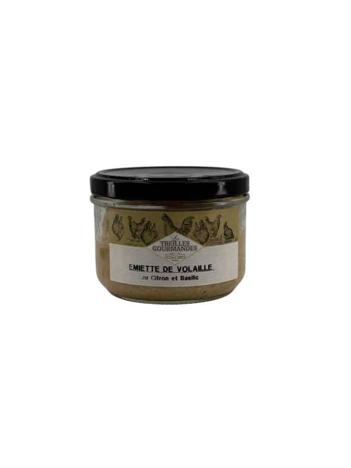Emiettés de volaille fermière au citron basilic 180g