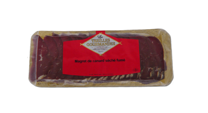 Magret de canard séché fumé tranché